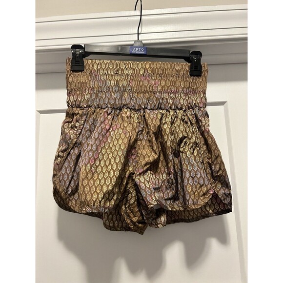 Free People Movement Running Shorts Womens Medium Active Lined Boho High Rise - Picture 1 of 5